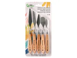 Spatule pour peinture liderpapel metallique sachet de 5 unites tailles assorties certifie