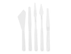 Spatule pour peinture liderpapel en plastique sachet de 5 unites tailles assorties