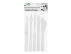 Spatule pour peinture liderpapel en plastique sachet de 5 unites tailles assorties