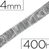 Spirale q-connect métallique relieur pas 4:1 400f calibre 1.2mm diamètre 44mm coloris noir boîte 25 unités