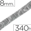 Spirale q-connect métallique relieur pas 5:1 340f calibre 1.2mm diamètre 38mm coloris noir boîte 25 unités