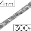 Spirale q-connect métallique relieur pas 4:1 300f calibre 1.2mm diamètre 34mm coloris noir boîte 25 unités