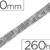 Spirale q-connect métallique relieur pas 4:1 260f calibre 1.2mm diamètre 30mm coloris noir boîte 50 unités