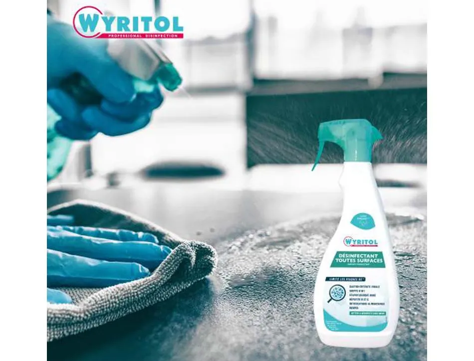 Spray nettoyant desinfectant toutes surfaces wyritol 750 ml