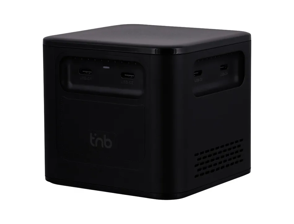 Station de charge t'nb pd 3.1 380w 8 ports charge coloris noir
