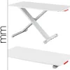 Station de travail leitz assis/debout ergo cosy pour ordinateur portable coloris gris clair
