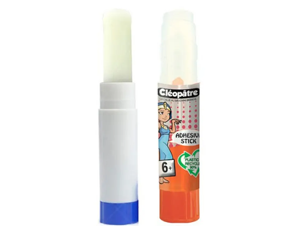 Stick de colle cleopatre invisible forte usage intensif sans solvant carton papier photos des 6 ans 8gr