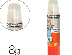Stick de colle cleopatre invisible forte usage intensif sans solvant carton papier photos des 6 ans 8gr
