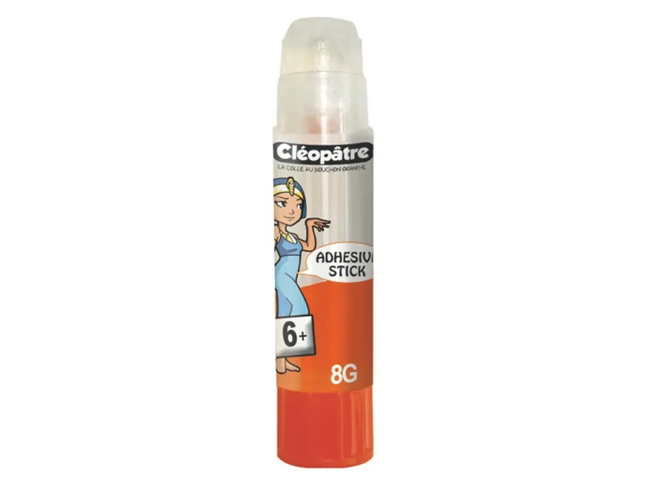 Stick de colle cleopatre invisible forte usage intensif sans solvant carton papier photos des 6 ans 8gr