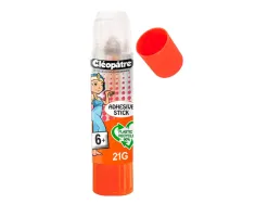 Stick de colle cleopatre invisible forte usage intensif sans solvant carton papier photos des 6 ans 21gr