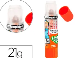 Stick de colle cleopatre invisible forte usage intensif sans solvant carton papier photos des 6 ans 21gr
