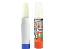 Stick de colle cleopatre invisible forte usage sans solvant carton papier photos des 6 ans 8gr lot de 12