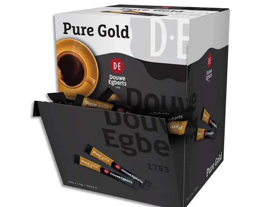 Sticks café douwe egberts pure gold soluble 1,5 g boîte 200