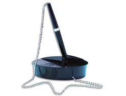Stylo bille fellowes sur socle abs coloris noir encre bleue