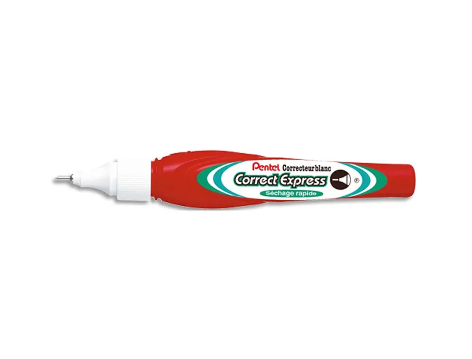 Stylo correcteur pentel pocket micro largeur trace 2.0mm sans pvc 7ml correction précise minutieuse