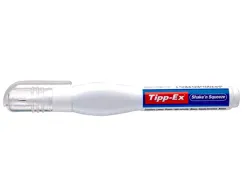 Stylo correcteur tipp-ex shake'n squeeze ergonomique applicateur bille 8ml débit régulé par pression