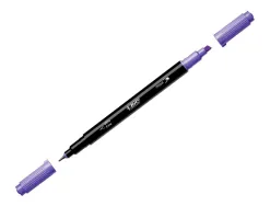 Stylo feutre intensity dual tip pointe biseaute et fine 0,4mm boite de 6 coloris assortis