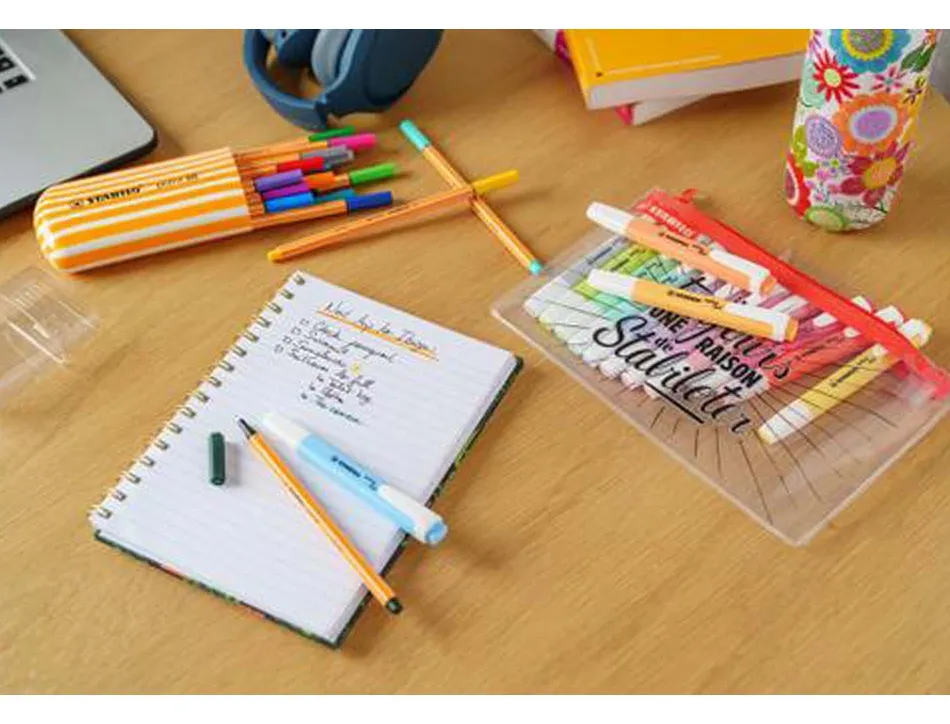 Stylo feutre stabilo point 88 pointe fine 0,4 mm coffret de 20 coloris assortis