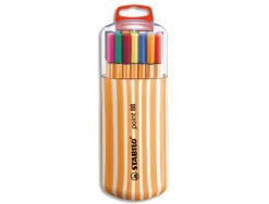 Stylo feutre stabilo point 88 pointe fine 0,4 mm coffret de 20 coloris assortis