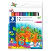 Stylo feutre staedtler 325 pointe moyenne 1mm pack de 12 couleurs assorties