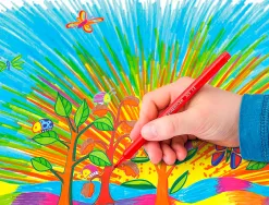 Stylo feutre staedtler 325 pointe moyenne 1mm pack de 24 couleurs assorties
