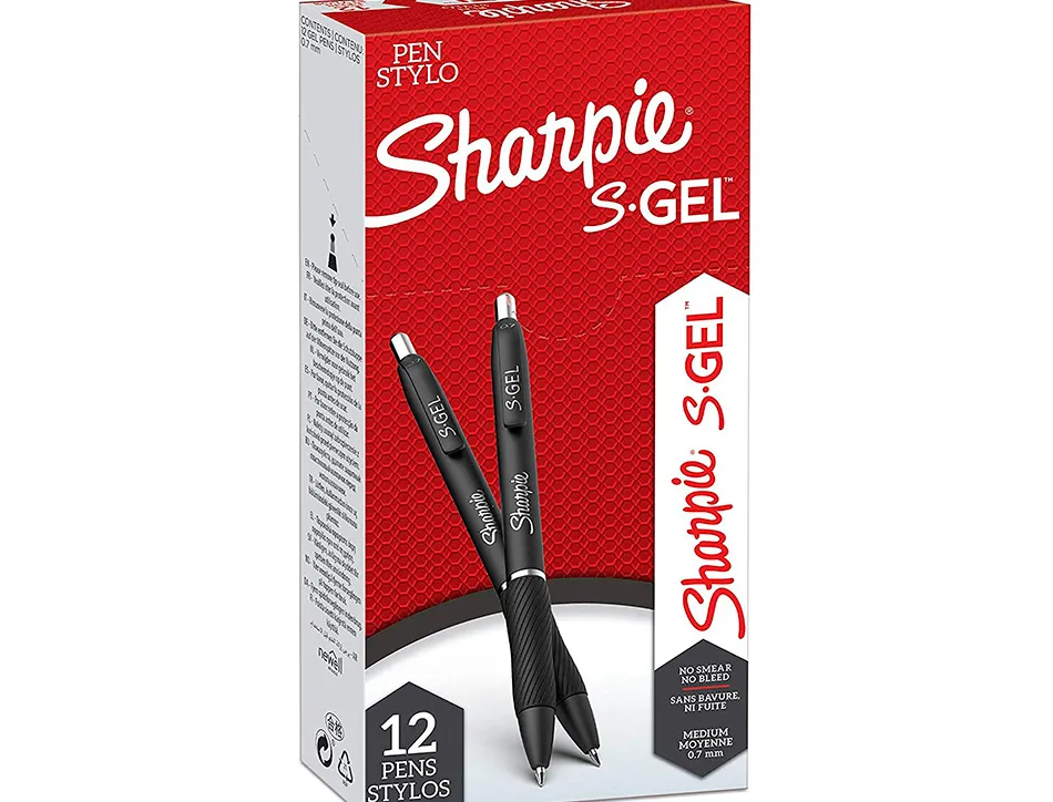 Stylo gel sharpie gel pointe moyenne 0.7mm encre bleue