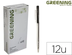 Stylo greening rétractable coloris noir
