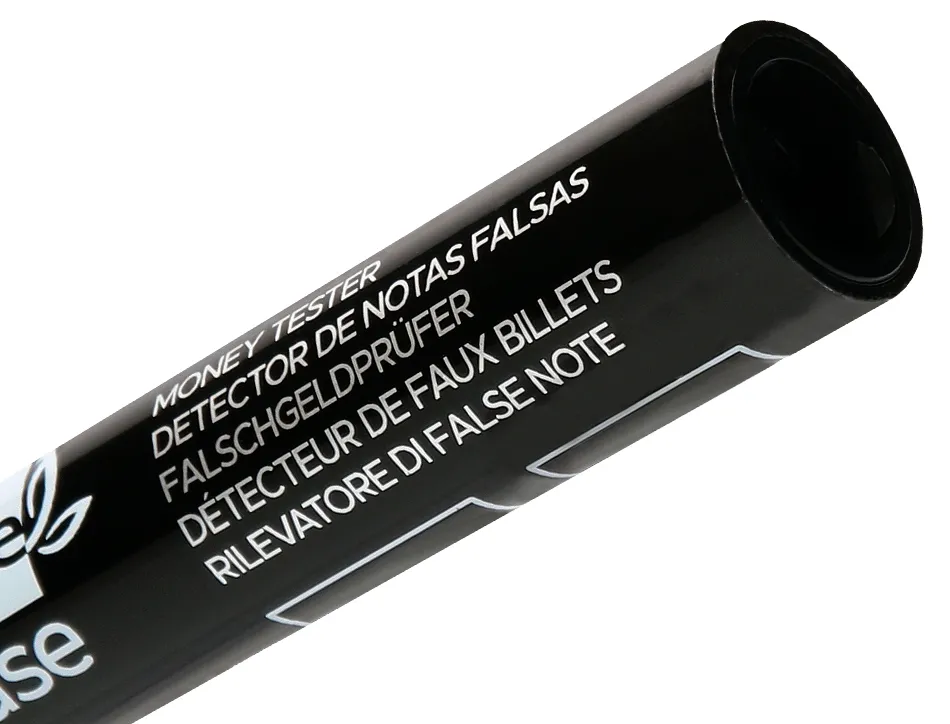 Stylo liderpapel ecouse detecteur faux-billets pointe ogive trace 3mm blister