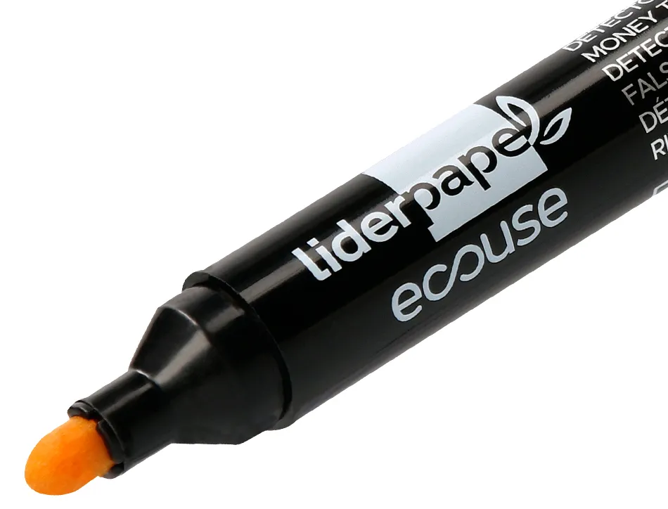 Stylo liderpapel ecouse detecteur faux-billets pointe ogive trace 3mm blister
