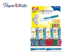 Stylo paper mate erasable gel présentoir de 72u+36 blisters de 2 recharges