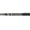 Stylo pilot v7 écriture moyenne 0.7mm clip métal encre liquide niveau visible pointe indéformable trait 0.5 mm col noir