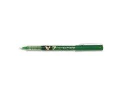 Stylo pilot v7 écriture moyenne 0.7mm clip métal encre liquide niveau visible pointe indéformable trait 0.5 mm col vert