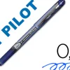 Stylo pilot v5 grip écriture fine 0.3mm clip métal grip préhension niveau encre liquide visible 1600m écriture bleu
