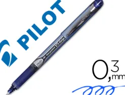 Stylo pilot v5 grip écriture fine 0.3mm clip métal grip préhension niveau encre liquide visible 1600m écriture bleu