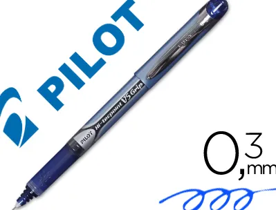 Stylo pilot v5 grip écriture fine 0.3mm clip métal grip préhension niveau encre liquide visible 1600m écriture bleu