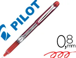 Stylo pilot v10 grip écriture large 0.8mm clip métal grip préhension encre liquide niveau visible 1600m écriture rouge