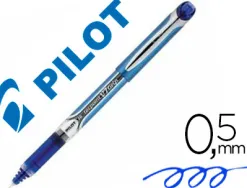 Stylo pilot v7 grip écriture moyenne 0.5mm clip métal grip préhension niveau encre liquide visible 1600m écriture bleu