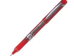 Stylo pilot v7 grip écriture moyenne 0.5mm clip métal grip préhension niveau encre liquide visible 1600m écriture rouge