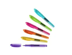 Stylo roller wonday rechargeable coloris assortis + 1 cartouche d'encre bleue