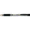 Stylo uniball signo broad encre gel pigmentée écriture large 0.8mm pointe 1mm grip caoutchouc rechargeable noir