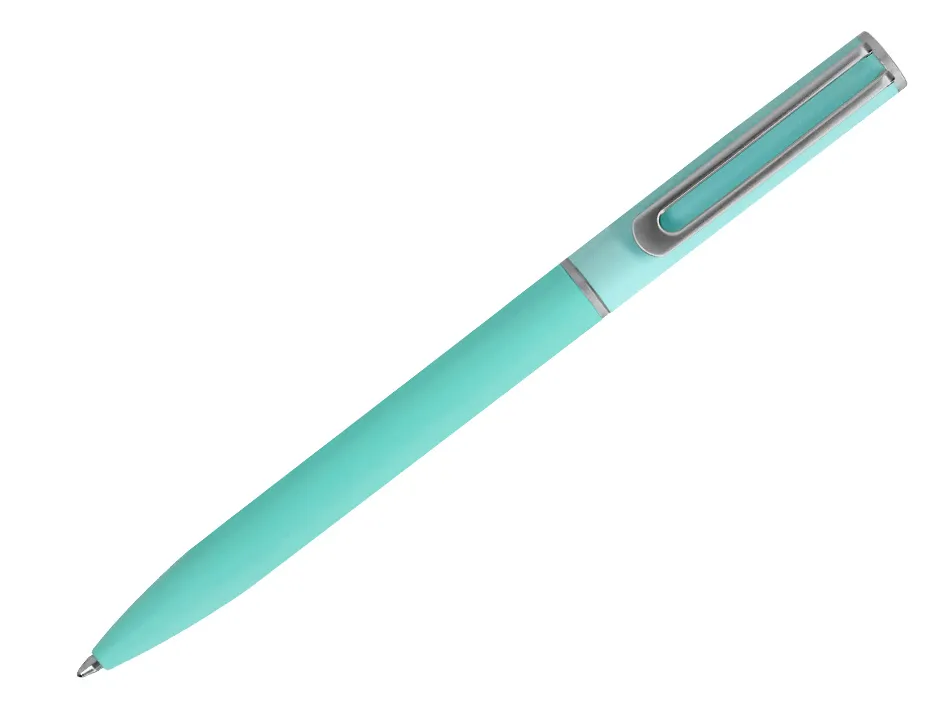 Stylo-bille belius bari pointe 1 mm encre bleu coloris bleu pastel boite cadeau de 2 u