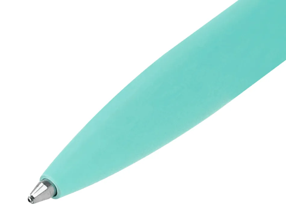 Stylo-bille belius bari pointe 1 mm encre bleu coloris bleu pastel boite cadeau de 2 u