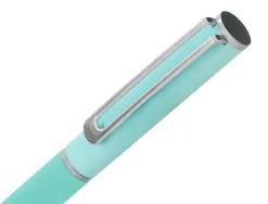 Stylo-bille belius bari pointe 1 mm encre bleu coloris bleu pastel boite cadeau de 2 u