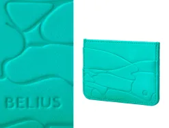 Stylo-bille belius cocktails mojito aluminium encre bleue relief vert argente boite design