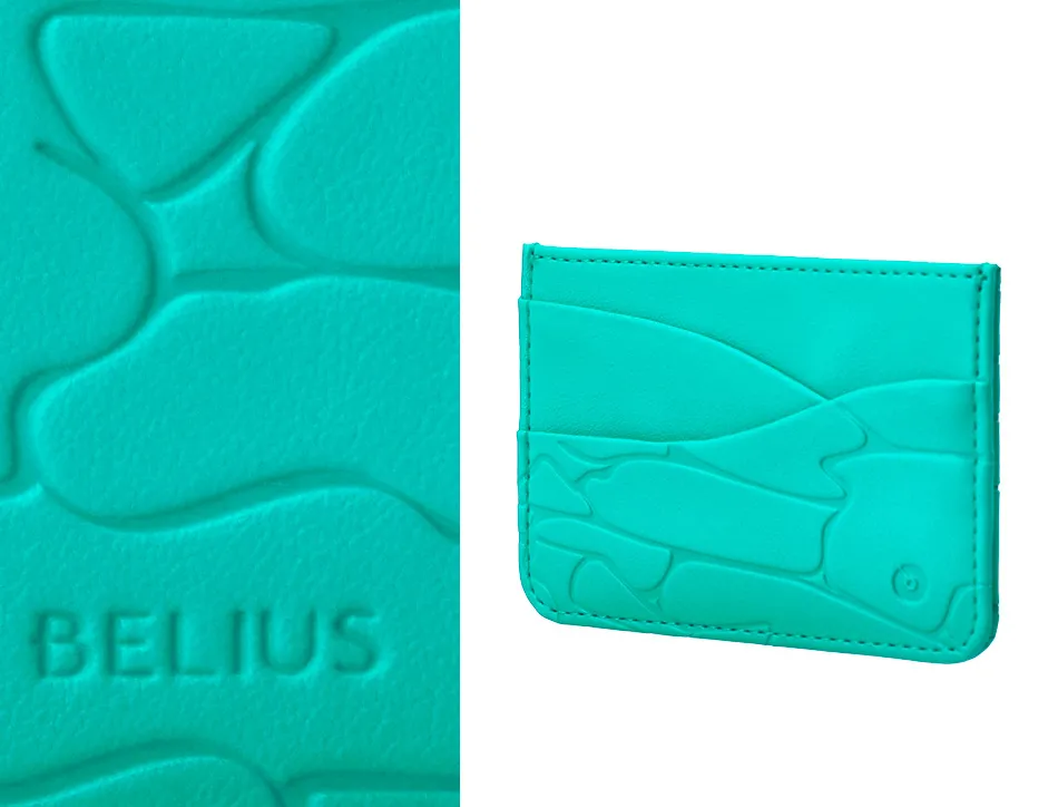 Stylo-bille belius cocktails mojito aluminium encre bleue relief vert argente boite design