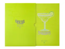 Stylo-bille belius cocktails margarita aluminium encre bleue relief vert lime argente boite design