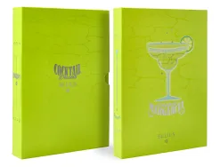 Stylo-bille belius cocktails margarita aluminium encre bleue relief vert lime argente boite design