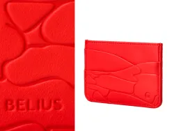 Stylo-bille belius cocktails bloody mary aluminium encre bleue relief rouge argente boite design