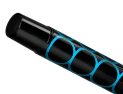 Stylo-bille belius legacy aluminium encre bleue design cercles bleux corps noir boite design