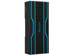 Stylo-bille belius legacy aluminium encre bleue design cercles bleux corps noir boite design